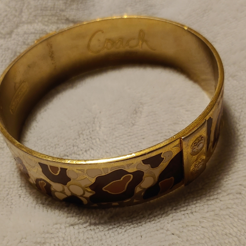 Coach leopard bracelet